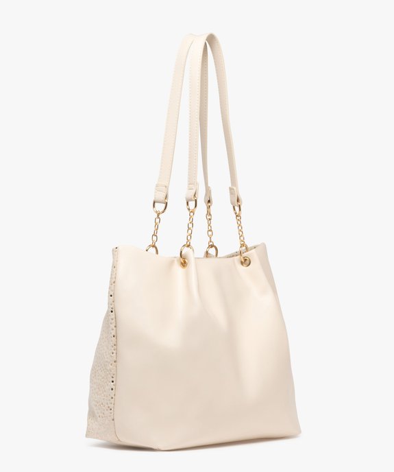Sac à main souple en suédine à pois femme vue4 - GEMO (ACCESS) - GEMO