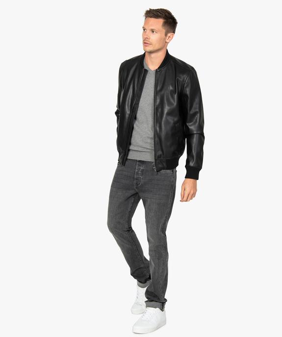 Blouson homme esprit teddy vue5 - GEMO (HOMME) - GEMO