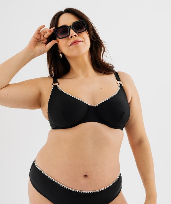 Haut de maillot de bain emboîtant à armatures femme grande taille vue1 - GEMO (PLAGE) - GEMO