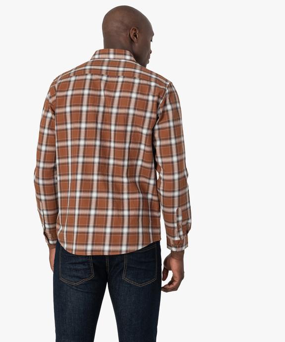 Chemise homme à carreaux - Coupe Regular vue3 - GEMO (HOMME) - GEMO