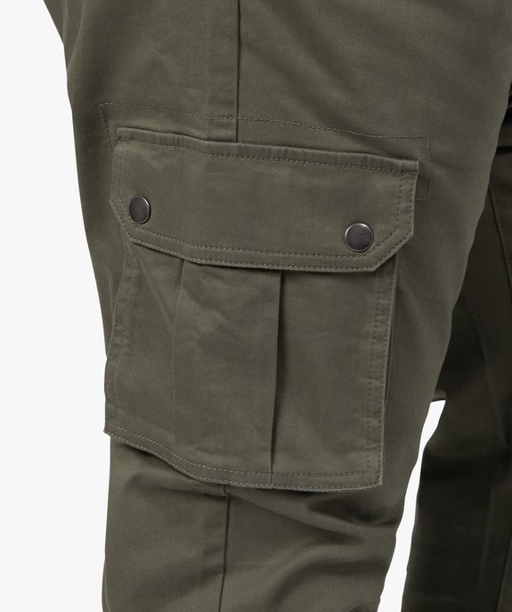Pantalon homme coupe jogger avec taille élastiquée vue2 - GEMO (G TAILLE) - GEMO