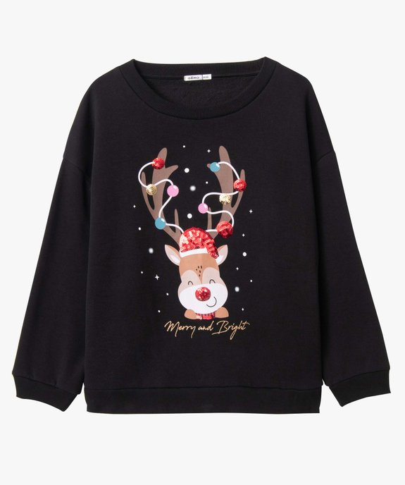 Sweat femme grande taille à à motif spécial Noël vue4 - GEMO (G TAILLE) - GEMO