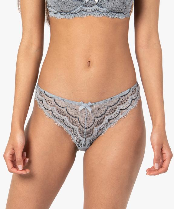 String en dentelle et tulle femme (lot de 2) vue1 - GEMO(HOMWR FEM) - GEMO