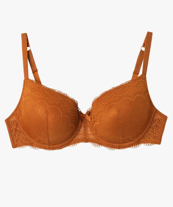 Soutien-gorge grande taille à armatures et coques fines  vue4 - GEMO(HOMWR FEM) - GEMO