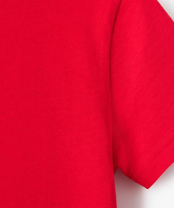 Tee-shirt à manches courtes en coton uni garçon vue2 - GEMO (ENFANT) - GEMO