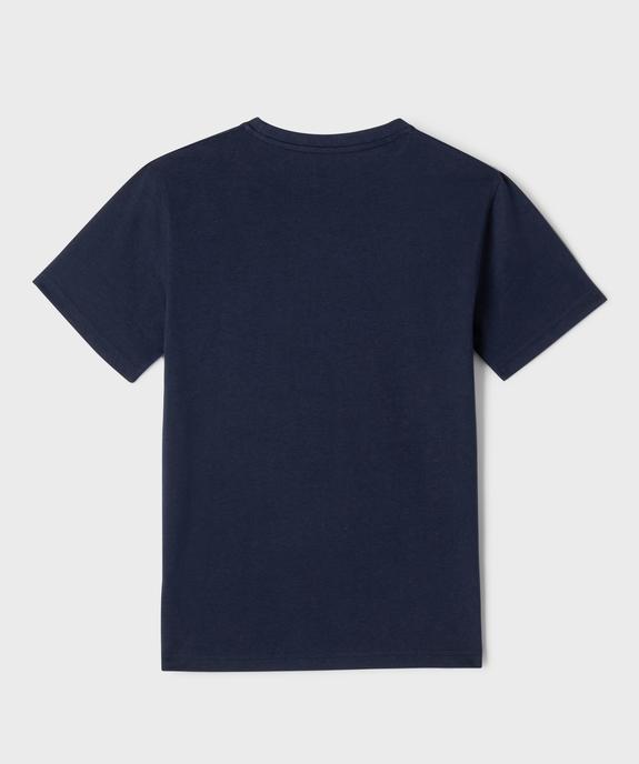 Tee-shirt à manches courtes uni garçon vue6 - GEMO (JUNIOR) - GEMO