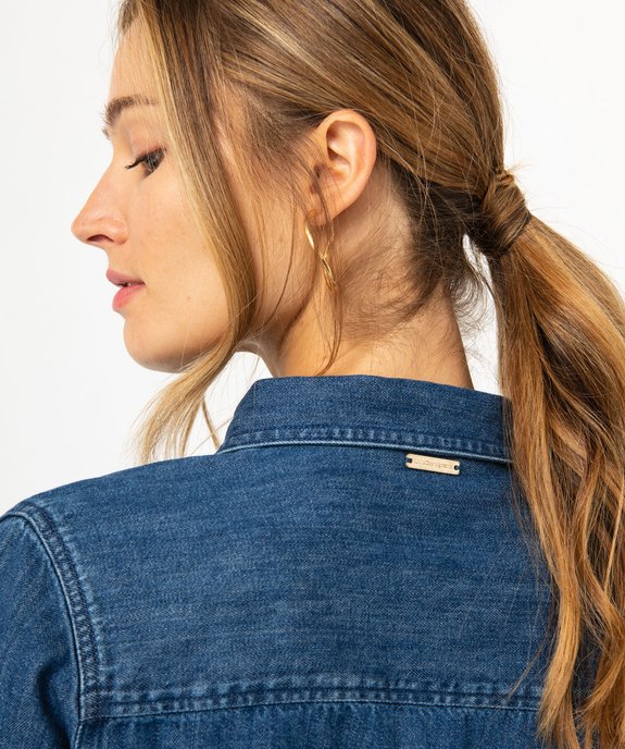Chemise en jean épaisse femme - LuluCastagnette vue5 - LULUCASTAGNETTE - GEMO
