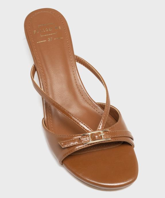 Sandales mules à petit talon femme - Follow Me vue5 - FOLLOW ME - GEMO