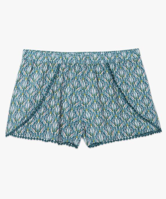 Short de nuit imprimé à pompons vue4 - GEMO(HOMWR FEM) - GEMO