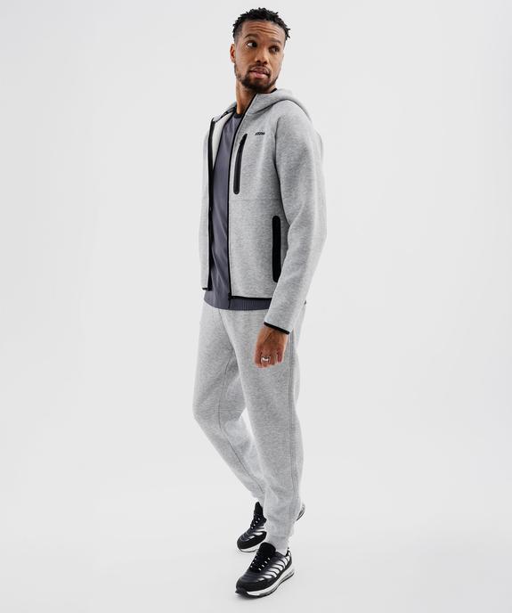 Pantalon de jogging avec poches zippées homme vue4 - GEMO (HOMME) - GEMO