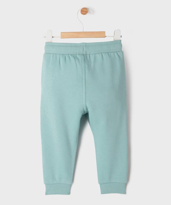 Pantalon de jogging avec ceinture bord-côte bébé garçon vue3 - GEMO 4G BEBE - GEMO