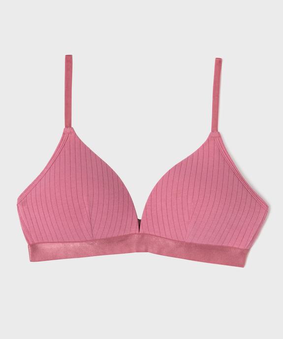 Soutien-gorge triangle à bonnets moussés sans armatures fille vue1 - GEMO 4G FILLE - GEMO