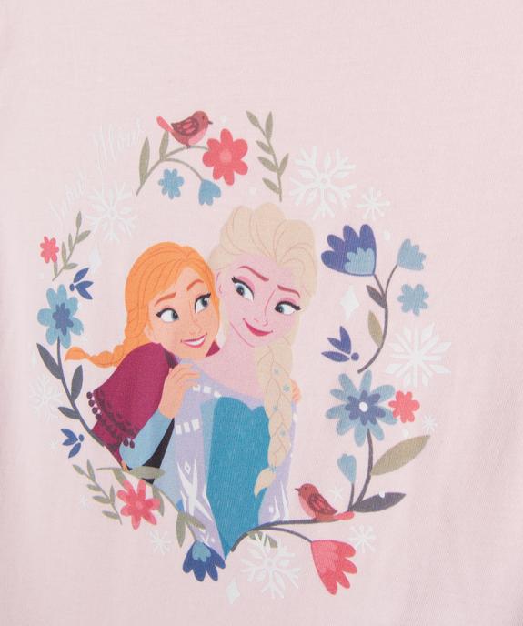 Tee-shirt manches courtes imprimé fille - La Reine des Neiges vue2 - REINE DES NEIGE - GEMO