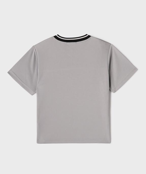 Tee-shirt de sport à manches courtes en mesh garçon vue3 - GEMO (ENFANT) - GEMO