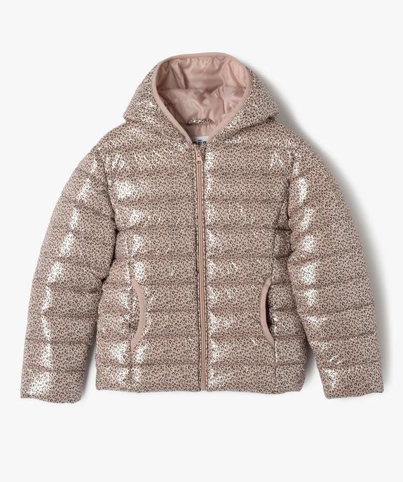 Doudoune à capuche irisée et imprimée fille vue2 - GEMO 4G FILLE - GEMO