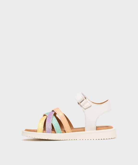 Sandales avec brides croisées à paillettes fille - Lovely Wings vue13 - LOVELY WINGS - GEMO