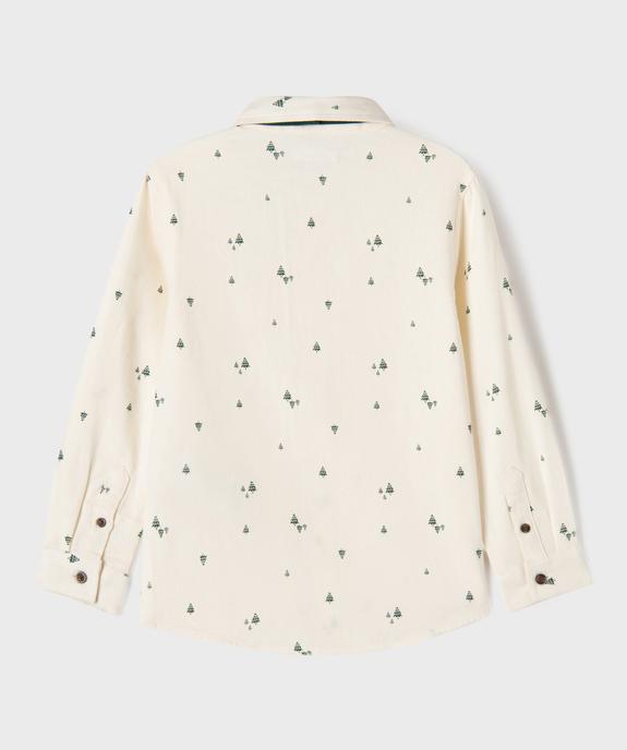 Chemise manches longues imprimée avec nœud papillon garçon vue3 - GEMO (ENFANT) - GEMO