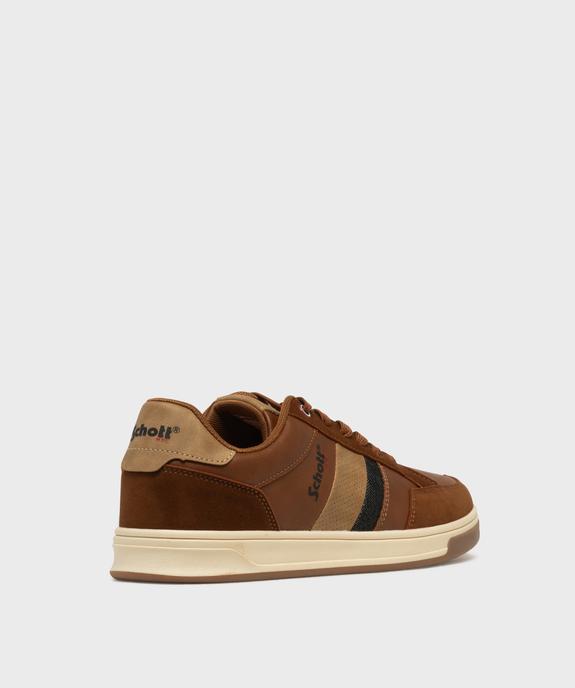 Baskets basses de ville à lacets homme - Schott vue4 - SCHOTT - GEMO