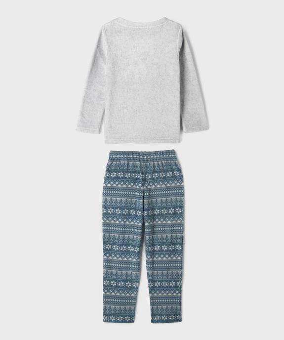 Pyjama en polaire imprimé garçon vue4 - GEMO (ENFANT) - GEMO
