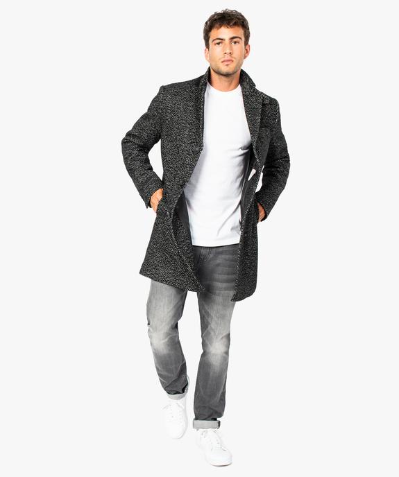 Tee-shirt uni à manches courtes pour homme avec coton bio vue5 - GEMO (CASUAL) - GEMO