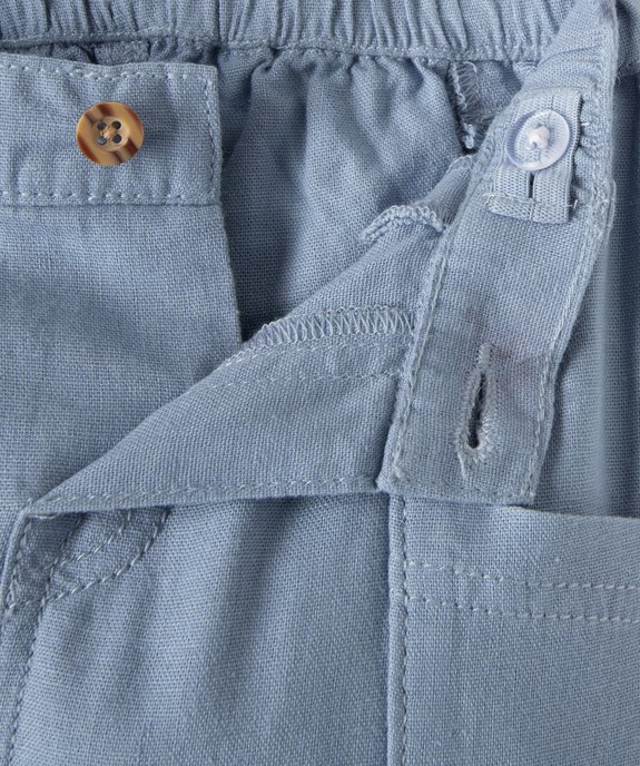 Pantalon bébé garçon élégant en lin vue2 - GEMO 4G BEBE - GEMO