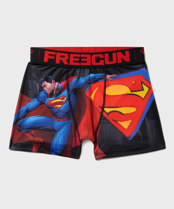 Boxer en microfibre ultra stretch imprimée garçon - Freegun x Superman vue1 - FREEGUN - GEMO