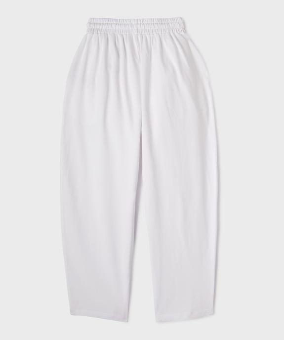 Pantalon de jogging ample avec ceinture ajustable fille vue3 - GEMO (JUNIOR) - GEMO