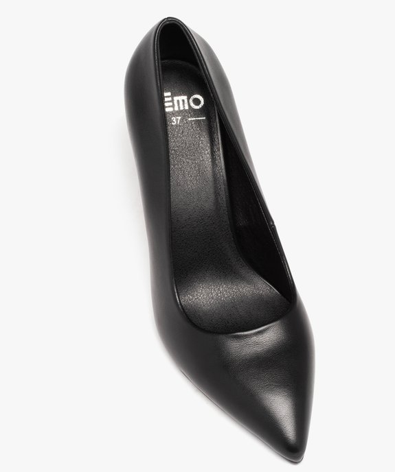 Escarpins femme unis à bout pointu et talon haut vue5 - PREMIER PRIX BY GEMO - GEMO
