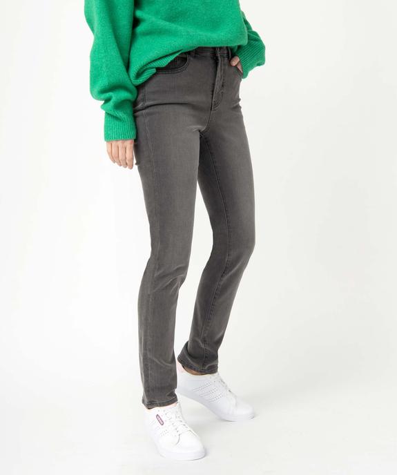 Jean femme coupe Slim taille haute vue6 - GEMO 4G FEMME - GEMO