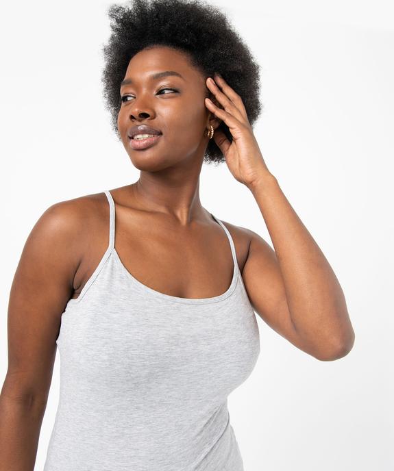 Débardeur uni à fines bretelles femme vue6 - GEMO(FEMME PAP) - GEMO