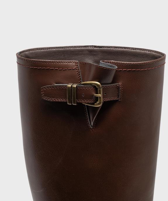 Bottes cavalières à petite boucle décorative femme - Follow Me vue7 - FOLLOW ME - GEMO