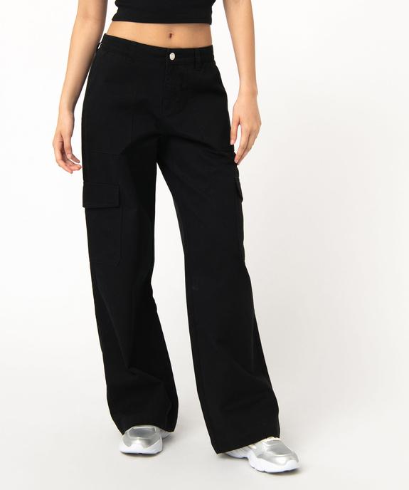 Pantalon large coupe cargo femme vue2 - GEMO 4G FEMME - GEMO