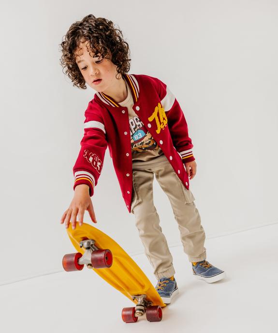 Pantalon cargo en coton stretch garçon - Camps United vue5 - CAMPS - GEMO