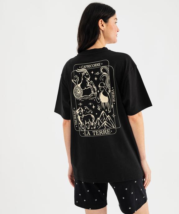 Haut de pyjama avec motif poitrine et dos mixte vue3 - GEMO 4G FEMME - GEMO