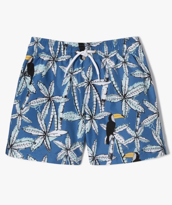Short de bain garçon avec motifs palmiers vue2 - GEMO (ENFANT) - GEMO