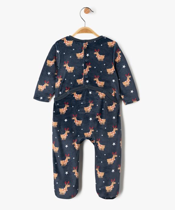 Pyjama en velours spécial Noël bébé garçon vue4 - GEMO(BB COUCHE) - GEMO