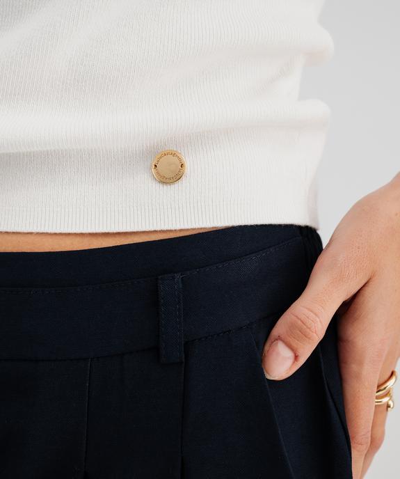 Pull d'été sans manches femme - LuluCastagnette vue6 - LULU CASTAGNETTE G4G D - GEMO