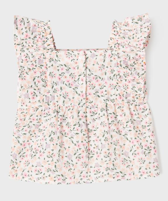 Blouse sans manches à volants coupe ample fille vue3 - GEMO 4G FILLE - GEMO