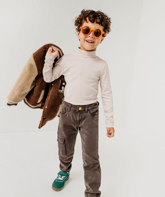 Pantalon cargo regular extensible garçon vue1 - GEMO (ENFANT) - GEMO