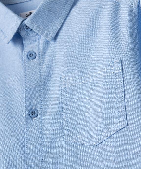 Chemise unie à manches longues garçon vue2 - GEMO 4G GARCON - GEMO