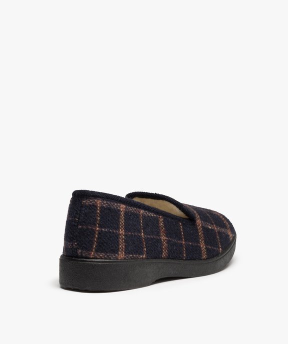 Chaussons homme style charentaises à carreaux vue4 - GEMO(HOMWR HOM) - GEMO
