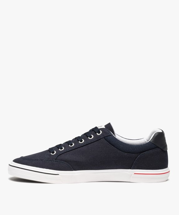 Baskets homme en toile unie à lacets – US Polo Assn vue4 - US POLO - GEMO
