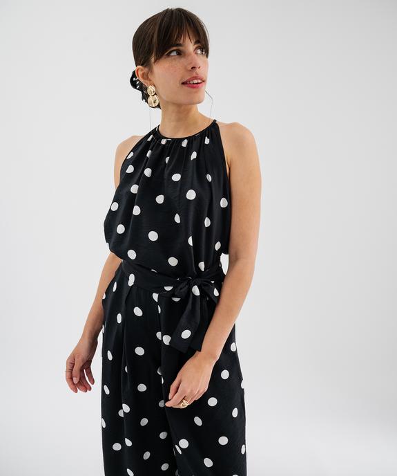 Blouse sans manches en viscose à pois femme vue1 - GEMO 4G FEMME - GEMO