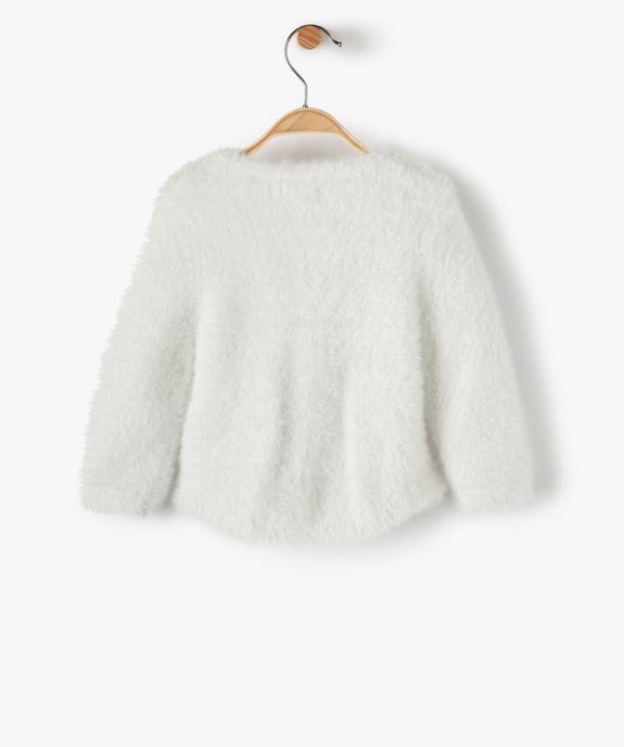 Gilet bébé fille en maille poilue – LuluCastagnette vue3 - LULUCASTAGNETTE - GEMO