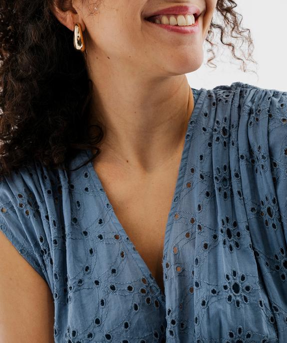 Robe de plage en broderie anglaise femme vue2 - GEMO (PLAGE) - GEMO