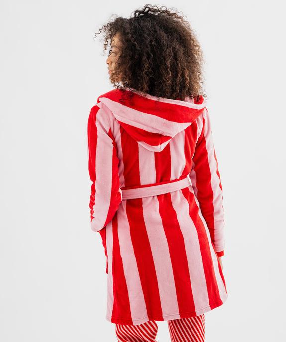 Robe de chambre à capuche femme vue3 - GEMO(HOMWR FEM) - GEMO