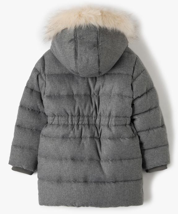 Parka fille avec doublure chaude et capuche fantaisie vue4 - GEMO (ENFANT) - GEMO