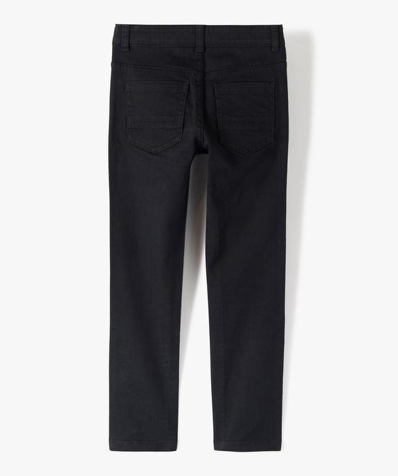 Pantalon garçon uni coupe Slim extensible  vue5 - GEMO 4G GARCON - GEMO