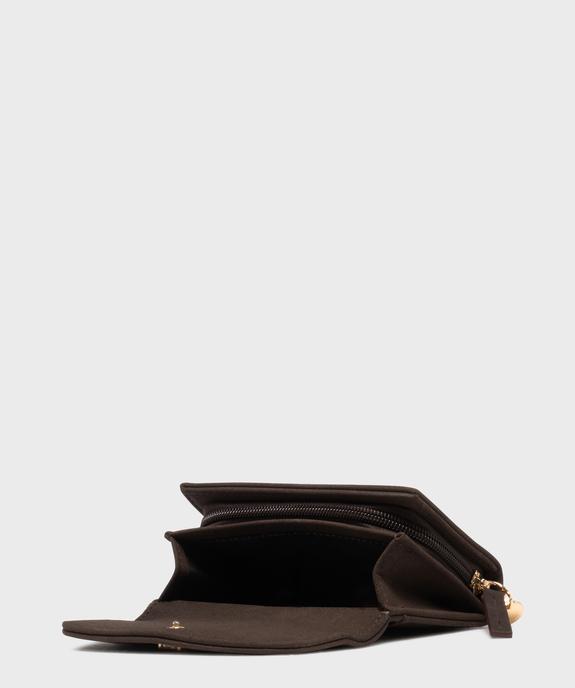 Porte-monnaie à rabat pressionné femme - LuluCastagnette vue4 - LULU CASTAGNETT - GEMO