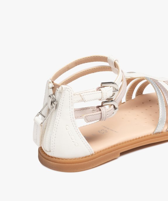 Sandales fille zippées à brides métallisées – Geox vue6 - GEOX - GEMO